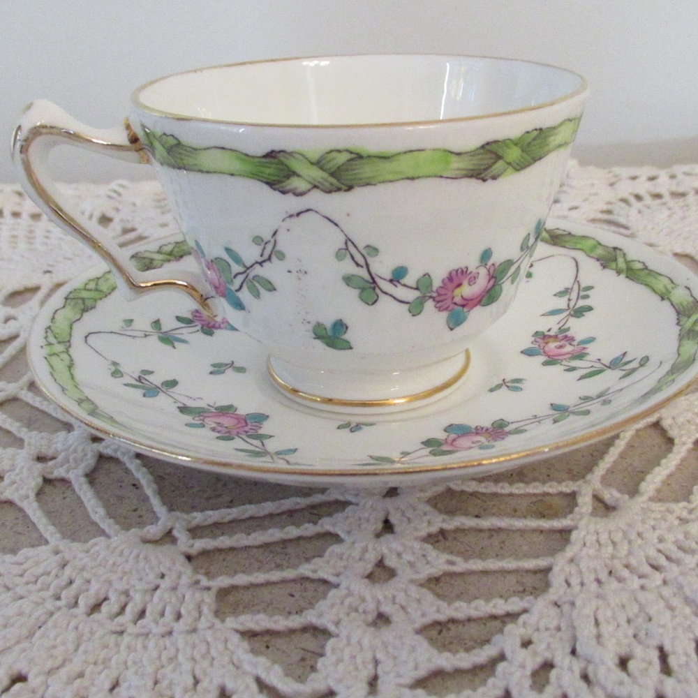 Crown Fine Bone China cup and saucer